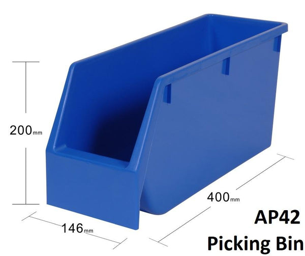 VISIPLAS AP42 Picking Bin with Dimensions