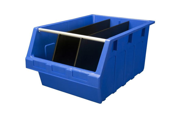 AS8 Pack of 6 VISIPLAS Picking Bins 600x425x300mm Blue