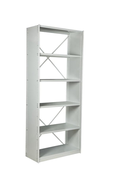 VISIPLAS BS201 Steel Shelving 6 Shelf Starter Kit with Kickplate