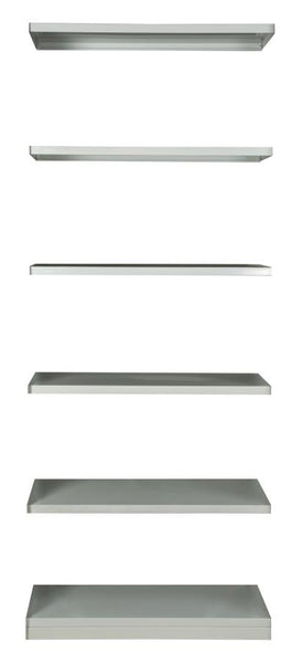 VISIPLAS BSP Pack of 6 Shelves plus Kickplate
